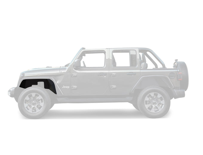 Front Inner Fender Flares Liners <br>18-24 Jeep Wrangler, Gladiator