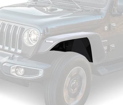 Front Inner Fender Flares Liners <br>18-24 Jeep Wrangler, Gladiator