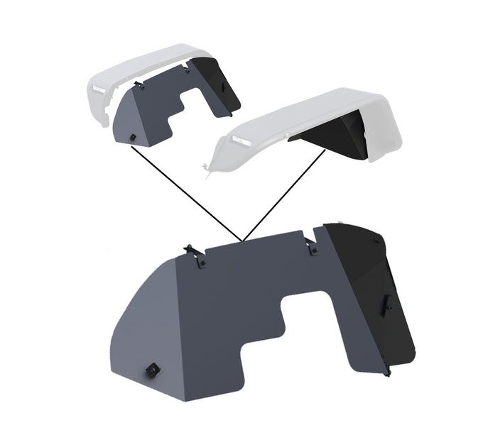 Front Inner Fender Flares Liners <br>18-24 Jeep Wrangler, Gladiator