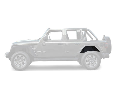 Rear Inner Fender Flares Liners <br>18-24 Jeep Wrangler