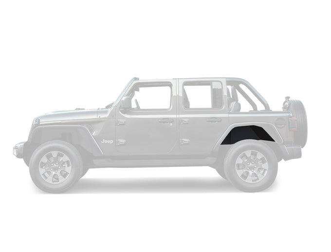 Rear Inner Fender Flares Liners <br>18-24 Jeep Wrangler