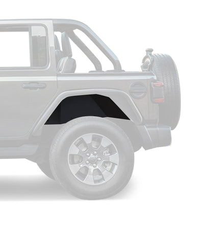Rear Inner Fender Flares Liners <br>18-24 Jeep Wrangler