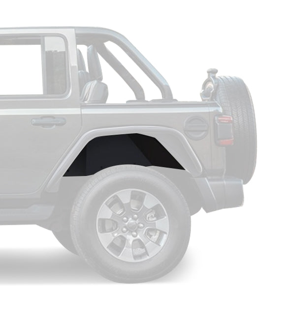 Rear Inner Fender Flares Liners <br>18-24 Jeep Wrangler