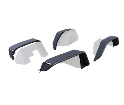 Full Set Tubular Fender Flares <br>20-23 Jeep Gladiator
