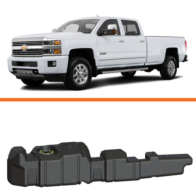 Extra Large Midship Tank <br>11-16 Chevy Silverado, GMC Sierra 2500 3500 HD