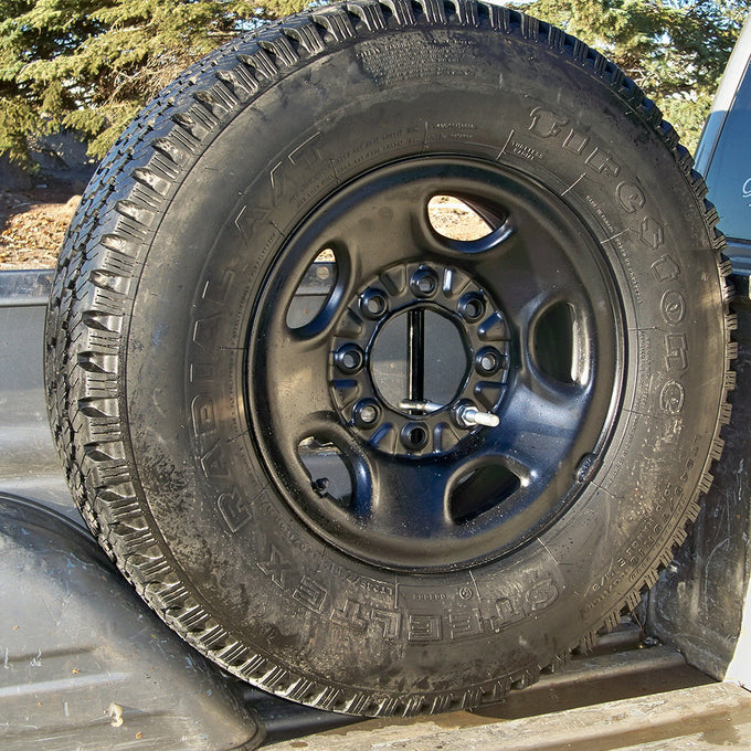 Spare Tire Buddy In Bed Tire Mount <br>89-93 Dodge D250 D350 W250 W350