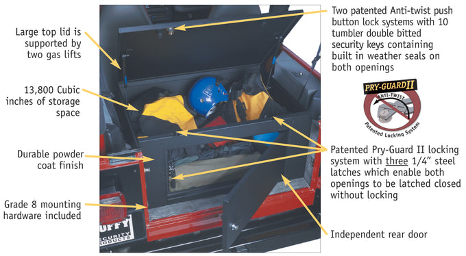 Mid-Size SUV Cargo Security Lockbox <br>Universal