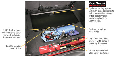 In-Floor Locking Cargo Lid <br>07-18 Jeep Wrangler JK