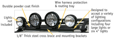 Light Bar Mounting Kit <br>07-14 Toyota FJ Cruiser