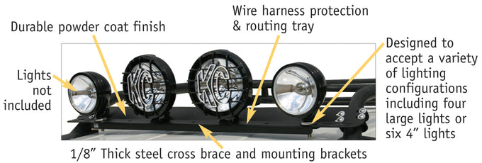 Light Bar Mounting Kit <br>07-14 Toyota FJ Cruiser
