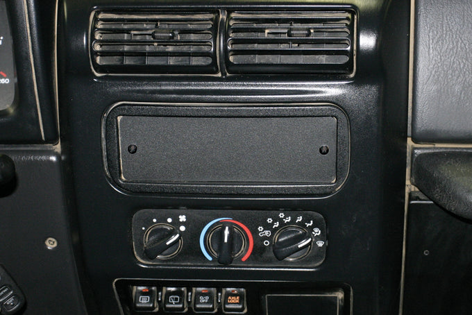 Dashboard Stereo Cutout Cover (Black) <br>Universal