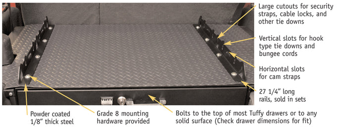 Multi-Point Tie Down Anchor Rails <br>Universal