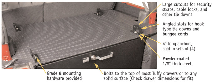 Modular Gear Tie Down Anchors <br>Universal