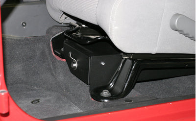 Front Driver Side Underseat Drawer <br>07-18 Jeep Wrangler JK (Standard Key)