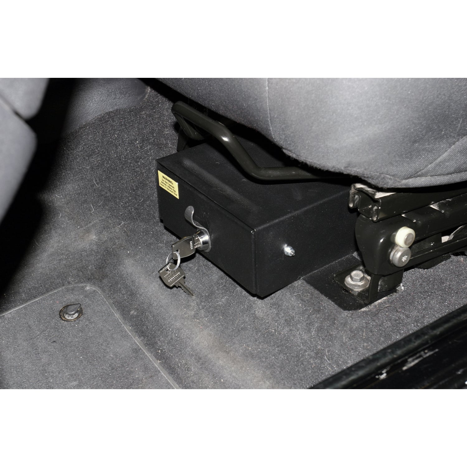 Front Driver Side Underseat Drawer <br>03-06 Jeep Wrangler TJ (Standard Key)