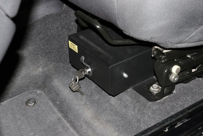 Front Driver Side Underseat Drawer <br>03-06 Jeep Wrangler TJ (Standard Key)