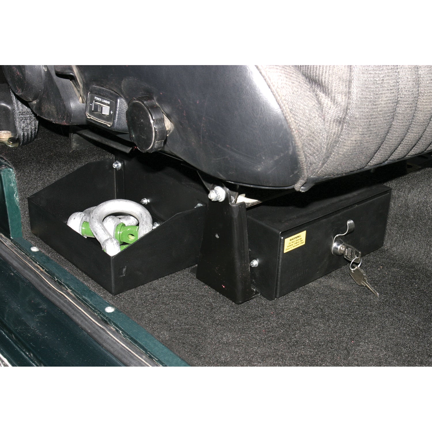 Front Passenger Side Underseat Drawer <br>66-77 Ford Bronco (Standard Key)