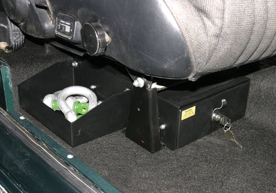 Front Passenger Side Underseat Drawer <br>66-77 Ford Bronco (Standard Key)