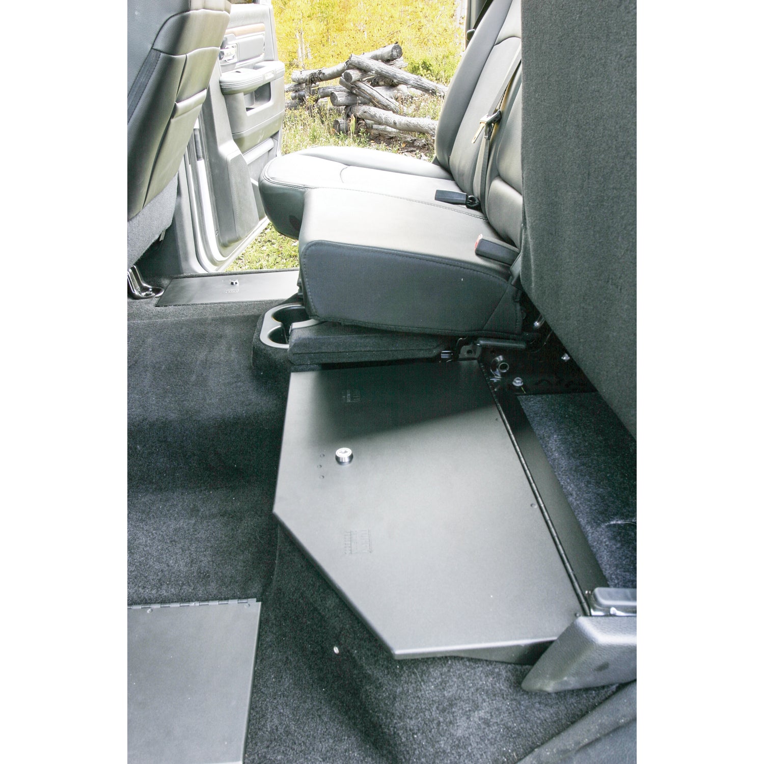 Rear Underseat Locking Lid <br>09-26 Ram 1500 2500 3500