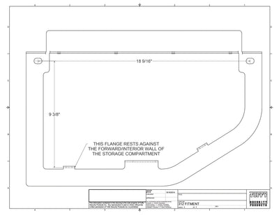 Rear Underseat Locking Lid <br>09-26 Ram 1500 2500 3500