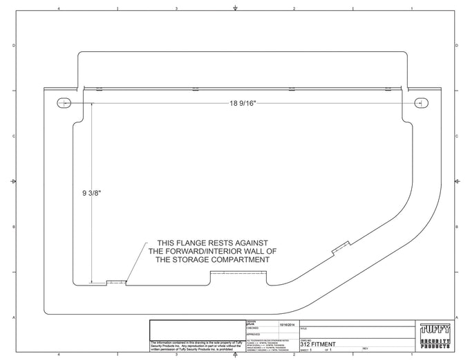 Rear Underseat Locking Lid <br>09-26 Ram 1500 2500 3500
