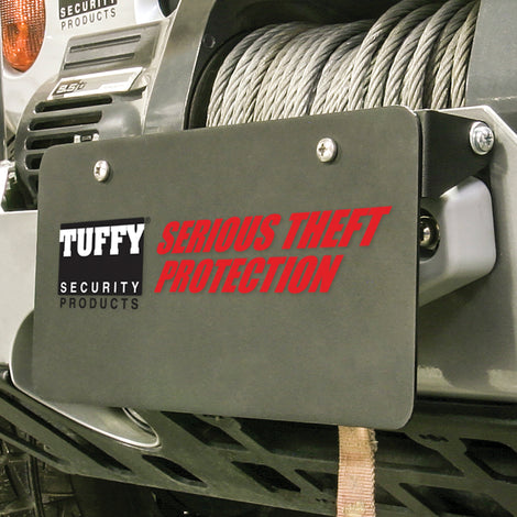 License Plate Holder <br>Hawse Winch Fairlead; Black