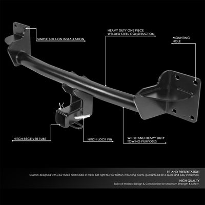 Class 3 2 in. Tow Hitch Receiver w/Hitch Pin <br>14-19 BMX X6, 07-18 X5 E70