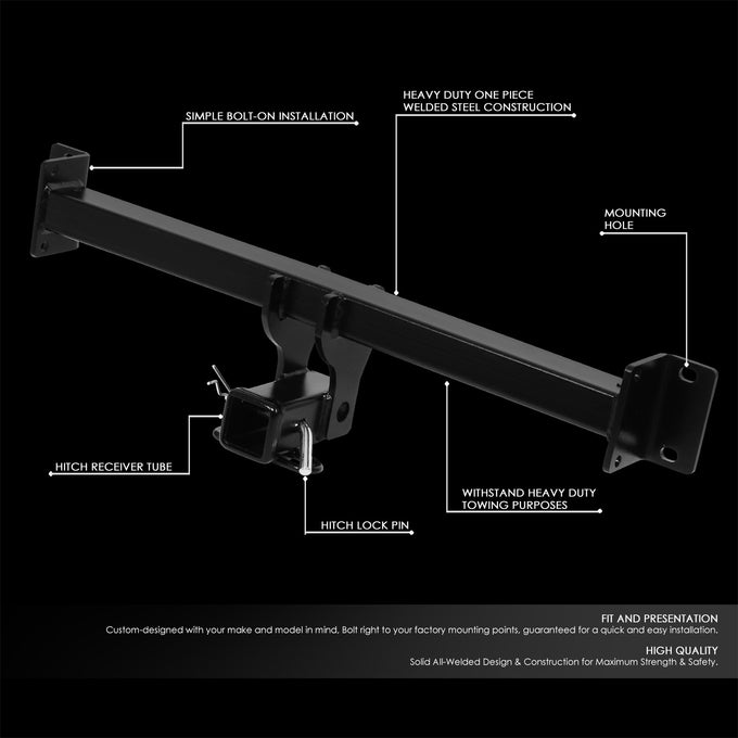 Class 3 2 in. Tow Hitch Receiver w/Hitch Pin <br>04-10 BMW X3