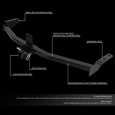 Class 3 2 in. Tow Hitch Receiver w/Hitch Pin <br>01-06 Acura MDX, 03-08 Honda Pilot