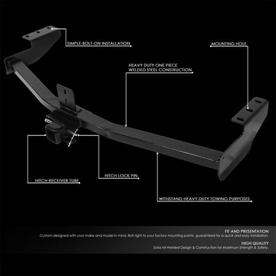 Class 3 2 in. Tow Hitch Receiver w/Hitch Pin <br>06-14 Honda Ridgeline