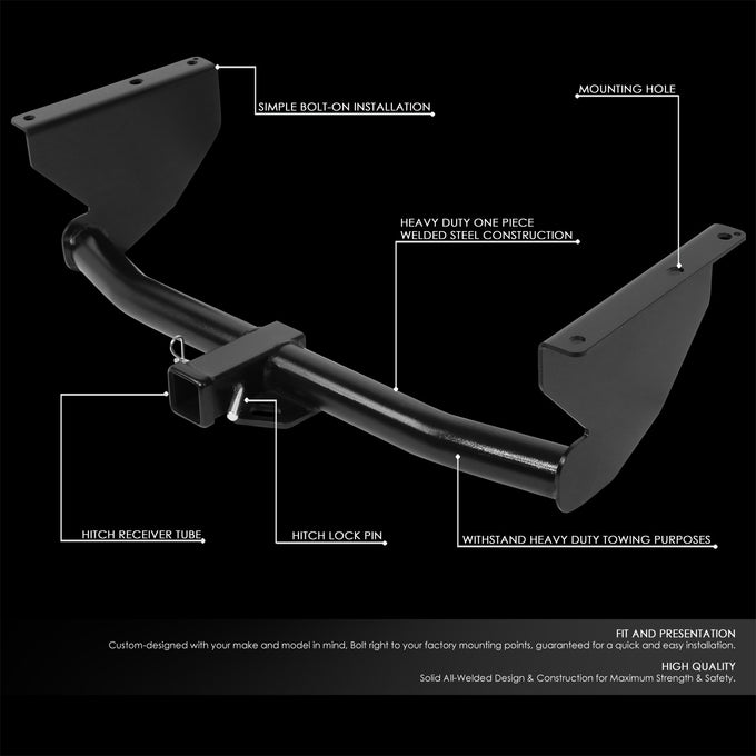 Class 3 2 in. Tow Hitch Receiver w/Hitch Pin <br>99-04 Jeep Grand Cherokee
