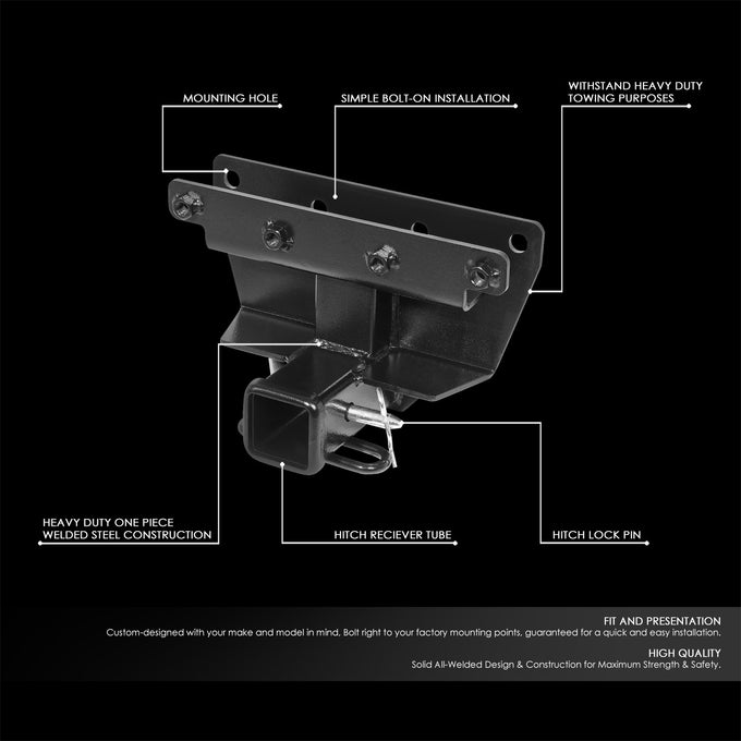 Class 3 2 in. Tow Hitch Receiver w/Hitch Pin <br>06-10 Jeep Commander