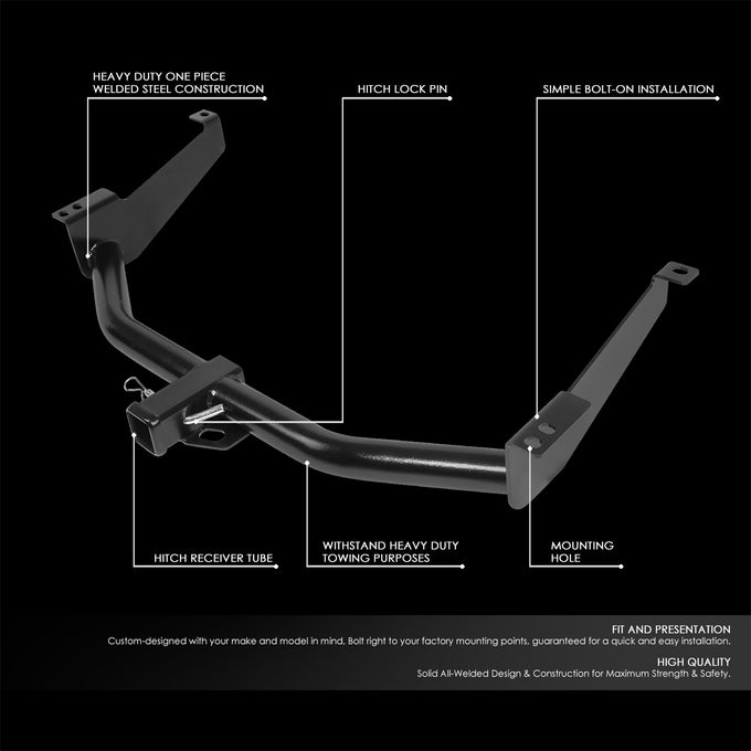 Class 3 2 in. Tow Hitch Receiver w/Hitch Pin <br>04-15 Nissan Titan