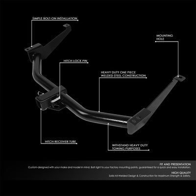Class 3 2 in. Tow Hitch Receiver w/Hitch Pin <br>05-15 Nissan Armada, 04-10 Infiniti QX56