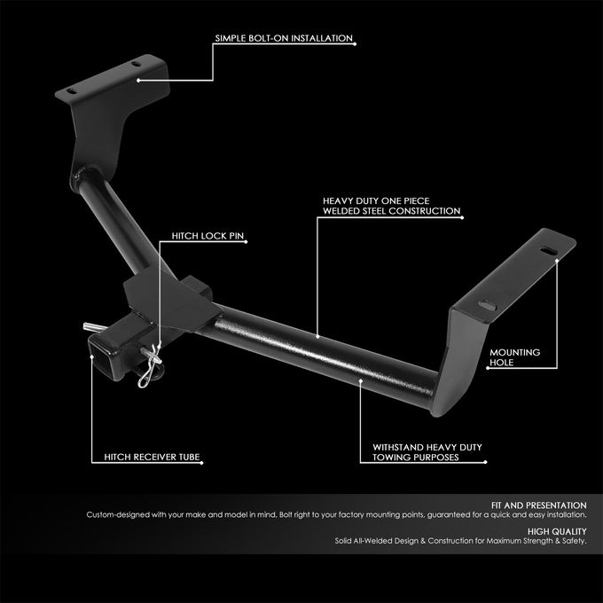 Class 3 2 in. Tow Hitch Receiver w/Hitch Pin <br>06-18 Toyota Rav4