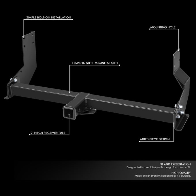 Class III Trailer 2 in. Hitch Receiver<br>07-23 Mercedes-Benz, Freightliner, Dodge Sprinter 2500
