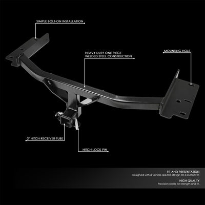Class 3 Trailer Hitch, 2 in. Receiver <br> 20-24 Ford Explorer, Lincoln Aviator
