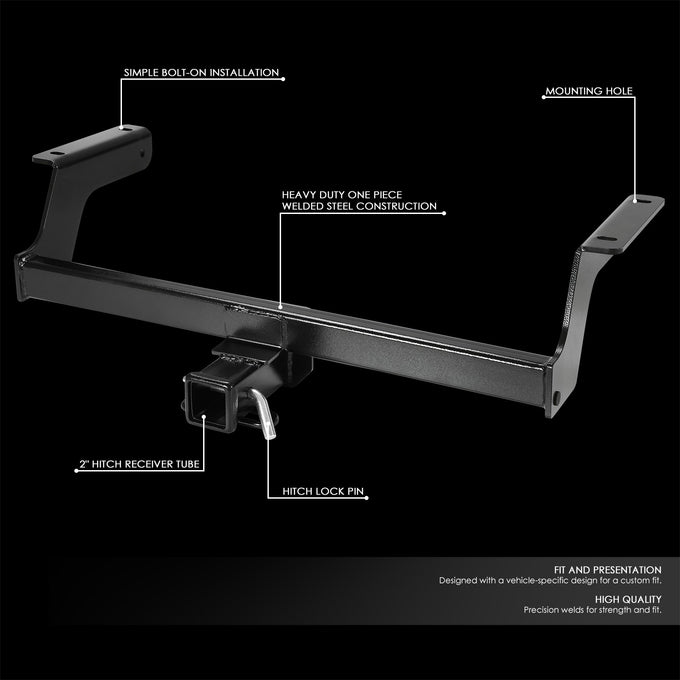 Class 3 Trailer Hitch, 2 in. Receiver <br> 18-24 Subaru Crosstrek