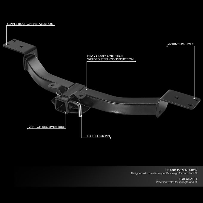 Class 3 Trailer Hitch, 2 in. Receiver <br> 09-17 Chevy Traverse, 07-16 GMC Acdia, 07-10 Saturn Outlook