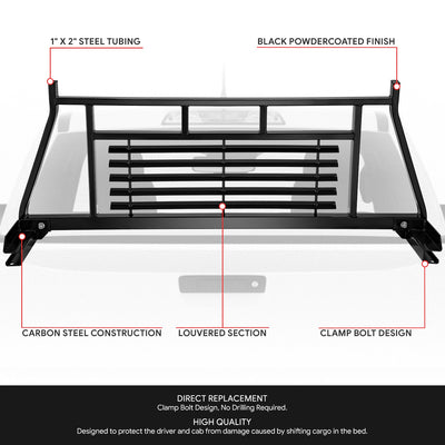 1 X 2 in. Steel Tubing Headache Rack <br> 19-23 Ford Ranger