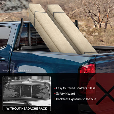 2 in. Steel Tubing Headache Rack <br> 15-22 Chevy Colorado, GMC Canyon