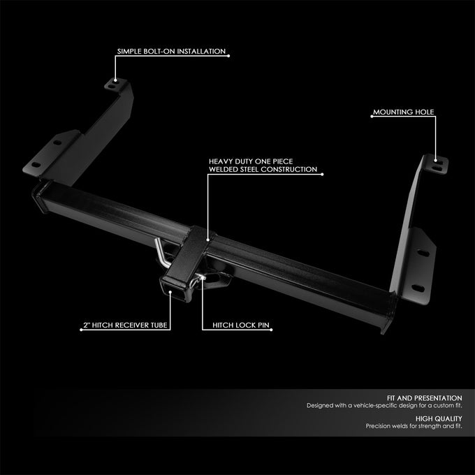Class III Trailer Hitch Receiver <br> 96-24 Chevy/GMC Express Savana 1500 2500 3500 4500