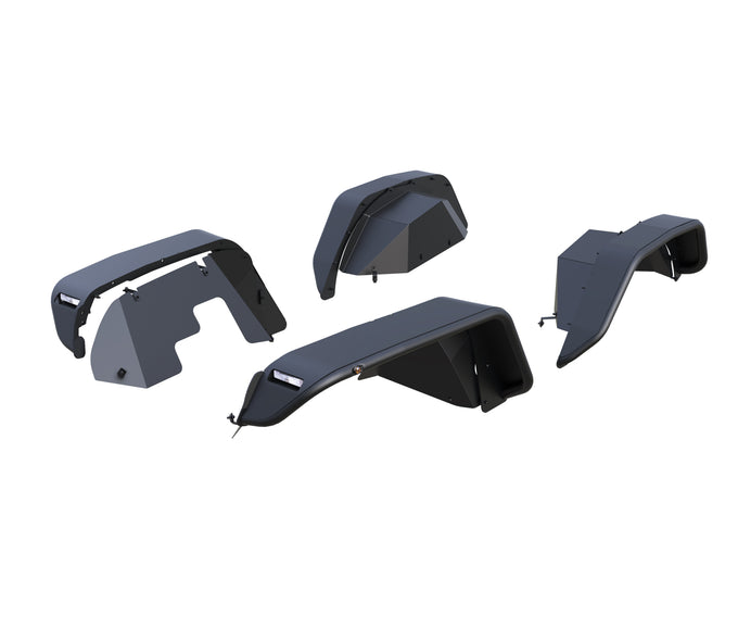 Full Set Tubular& Inner Fender Flares Liners <br>20-23 Jeep Gladiator