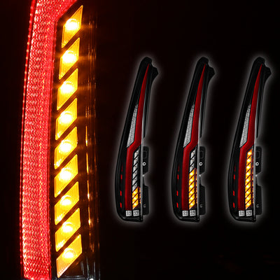 LED Sequential Chasing Tail Lights <br> 07-14 GMC Yukon XL, Chevy Suburban 1500 Tahoe