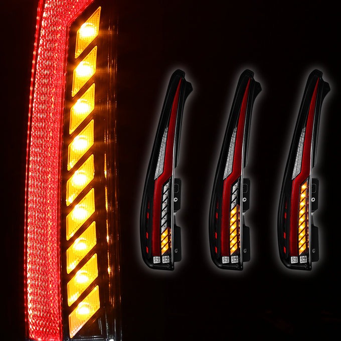 LED Sequential Chasing Tail Lights <br> 07-14 GMC Yukon XL, Chevy Suburban 1500 Tahoe