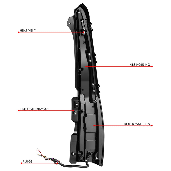 LED Sequential Chasing Tail Lights <br> 07-14 GMC Yukon XL, Chevy Suburban 1500 Tahoe