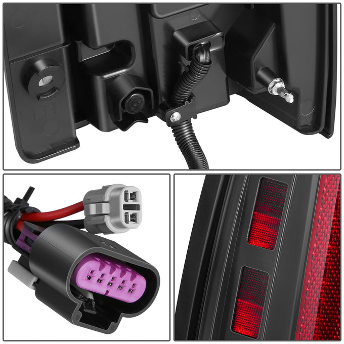 LED Sequential Chasing Tail Lights <br> 07-14 GMC Yukon XL, Chevy Suburban 1500 Tahoe