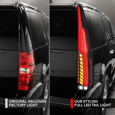 LED Sequential Chasing Tail Lights <br> 07-14 GMC Yukon XL, Chevy Suburban 1500 Tahoe