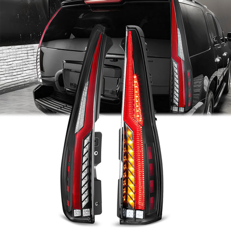 LED Sequential Chasing Tail Lights <br> 07-14 GMC Yukon XL, Chevy Suburban 1500 Tahoe