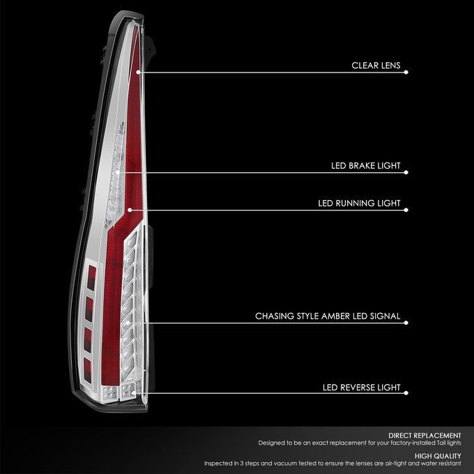 LED Sequential Chasing Tail Lights <br> 07-14 GMC Yukon XL, Chevy Suburban 1500 Tahoe